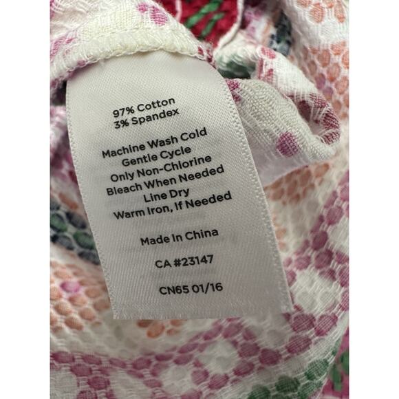 Talbots Dress Women Size 8P Colorful Stripes Sleeveless Sheath Resort Preppy - Picture 12 of 13